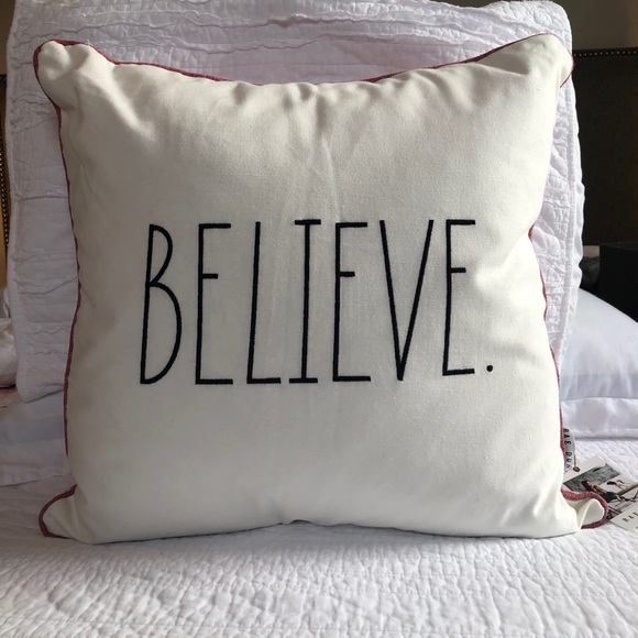 Rae Dunn Other - 🆕NWT Rae Dunn BELIEVE Down Pillow GORGEOUS